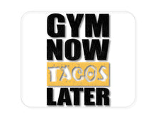 DistinctInk Custom Foam Rubber Mouse Pad - 1/4" Thick - Gym Now Tacos Later