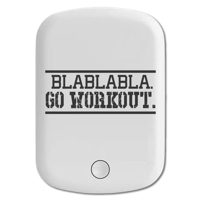 DistinctInk Magnetic Battery Pack, Wireless Portable Charger with USB-C Cable, Compatible with MagSafe iPhone 14 / 13 / 12 Series - Blablabla Go Workout.