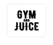 DistinctInk Custom Foam Rubber Mouse Pad - 1/4" Thick - Gym And Juice