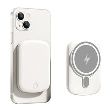 DistinctInk Magnetic Battery Pack, Wireless Portable Charger with USB-C Cable, Compatible with MagSafe iPhone 14 / 13 / 12 Series - Don't Rush Go Slowly Be Present