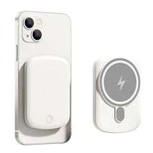 DistinctInk Magnetic Battery Pack, Wireless Portable Charger with USB-C Cable, Compatible with MagSafe iPhone 14 / 13 / 12 Series - World Stage Play Badly Cast