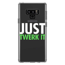 DistinctInk® Clear Shockproof Hybrid Case for Apple iPhone / Samsung Galaxy / Google Pixel - Just Twerk It