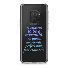 DistinctInk® Clear Shockproof Hybrid Case for Apple iPhone / Samsung Galaxy / Google Pixel - Reasons to be a Mermaid No Pants No Periods