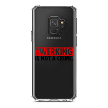 DistinctInk® Clear Shockproof Hybrid Case for Apple iPhone / Samsung Galaxy / Google Pixel - Twerking is Not a Crime