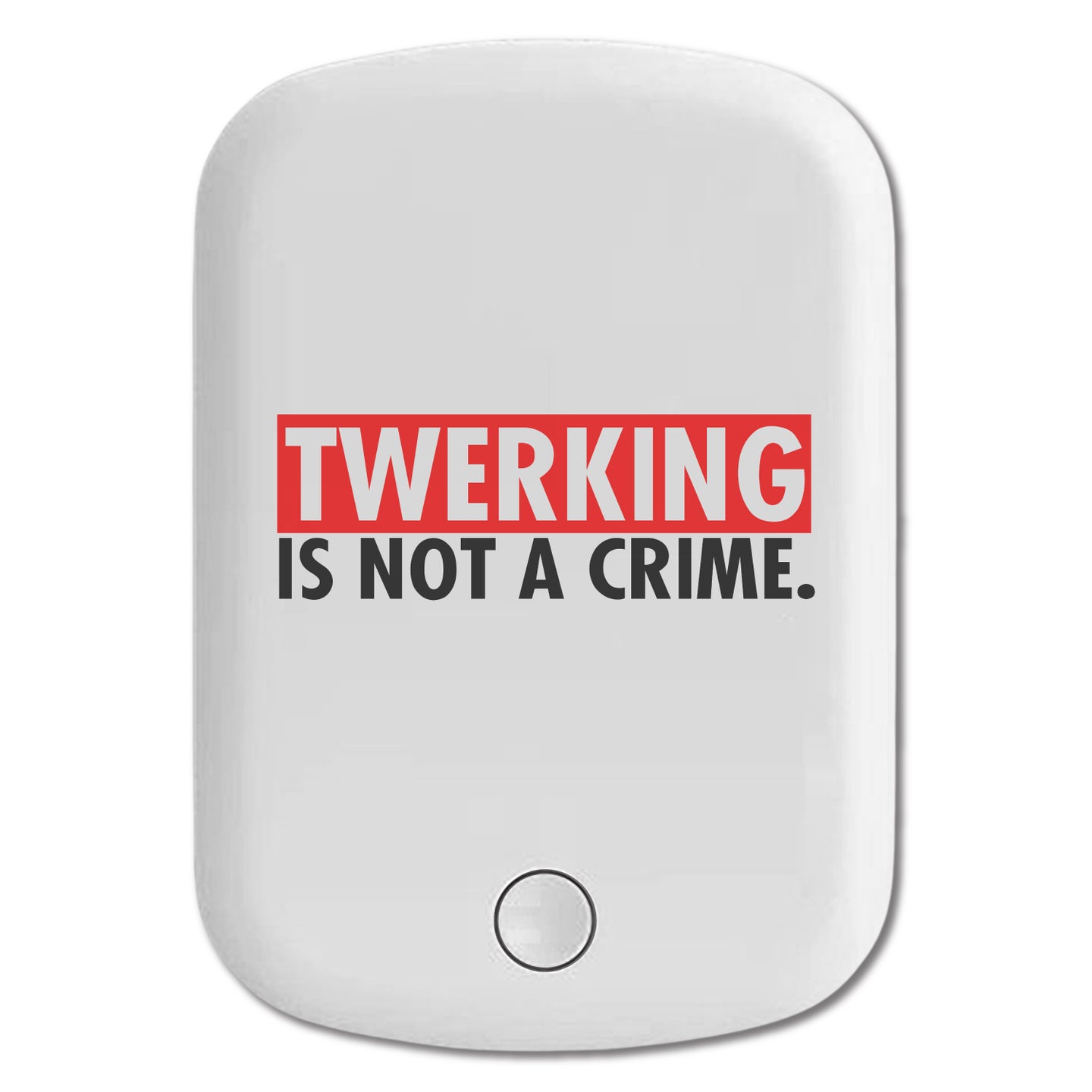 DistinctInk Magnetic Battery Pack, Wireless Portable Charger with USB-C Cable, Compatible with MagSafe iPhone 14 / 13 / 12 Series - Twerking is Not a Crime