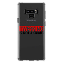 DistinctInk® Clear Shockproof Hybrid Case for Apple iPhone / Samsung Galaxy / Google Pixel - Twerking is Not a Crime