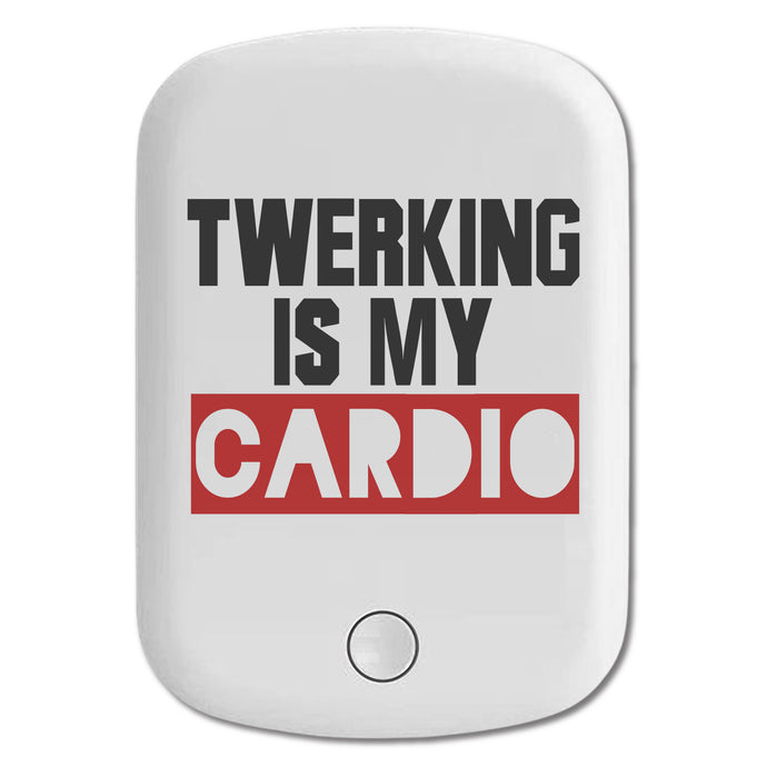 DistinctInk Magnetic Battery Pack, Wireless Portable Charger with USB-C Cable, Compatible with MagSafe iPhone 14 / 13 / 12 Series - Twerking is My Cardio