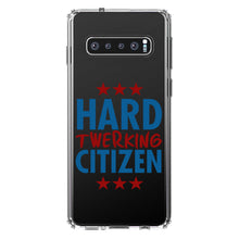 DistinctInk® Clear Shockproof Hybrid Case for Apple iPhone / Samsung Galaxy / Google Pixel - Hard Twerking Citizen