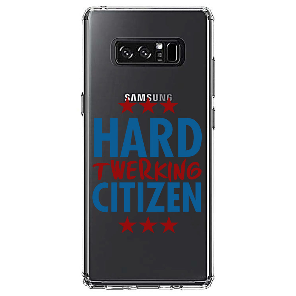 Hard Twerking Citizen Clear Shockproof iPhone Case, view 12