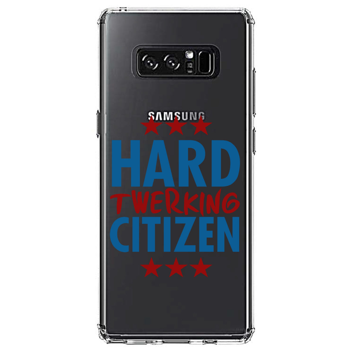 Hard Twerking Citizen Clear Shockproof iPhone Case, view 12