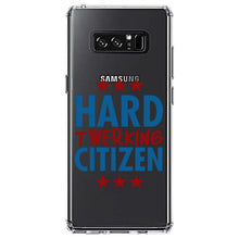 DistinctInk® Clear Shockproof Hybrid Case for Apple iPhone / Samsung Galaxy / Google Pixel - Hard Twerking Citizen