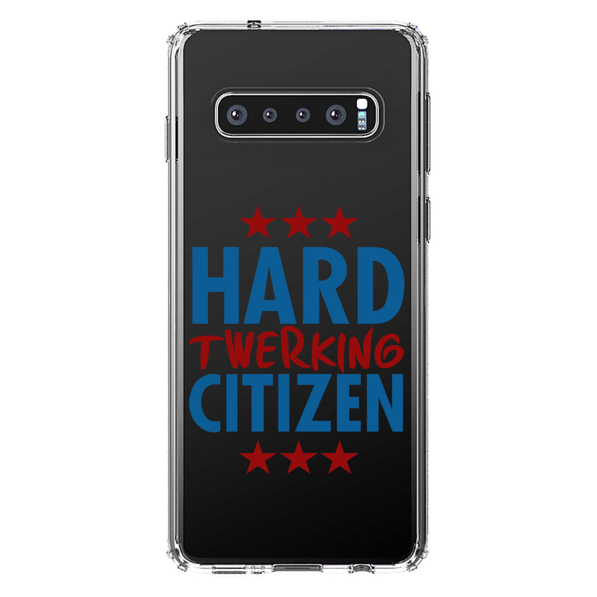 Hard Twerking Citizen Clear Shockproof iPhone Case, view 17