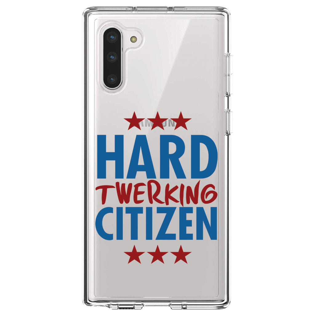 Hard Twerking Citizen Clear Shockproof iPhone Case, view 9