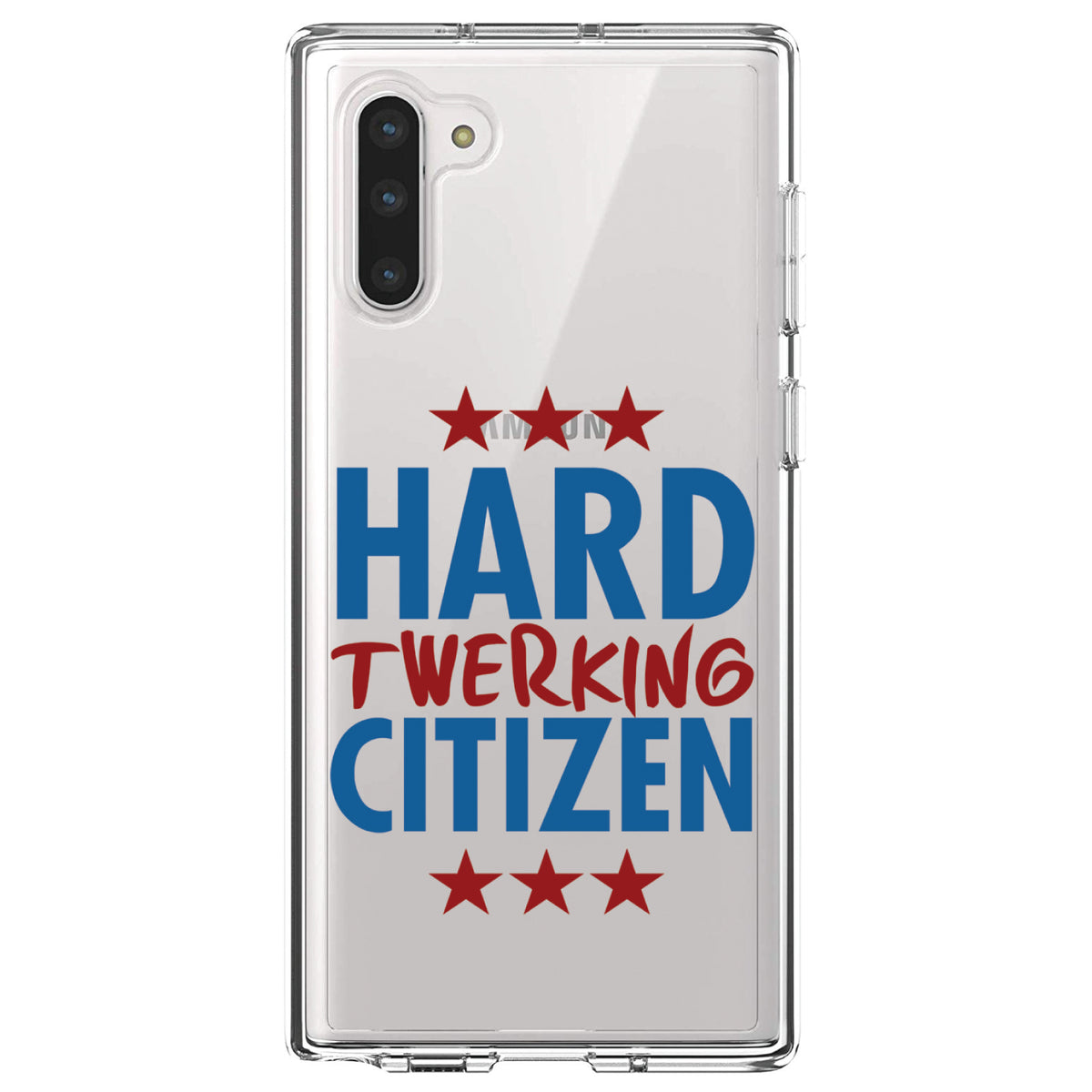 Hard Twerking Citizen Clear Shockproof iPhone Case, view 9