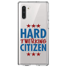 DistinctInk® Clear Shockproof Hybrid Case for Apple iPhone / Samsung Galaxy / Google Pixel - Hard Twerking Citizen