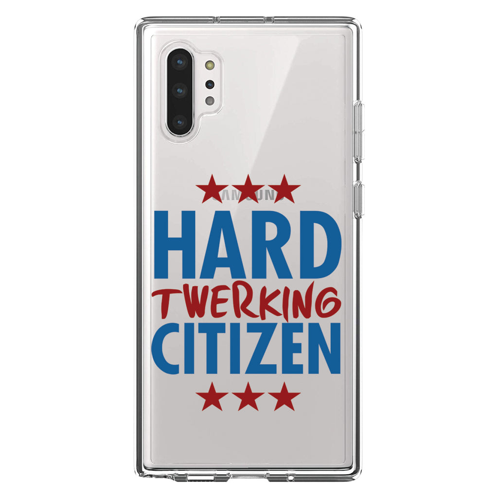 Hard Twerking Citizen Clear Shockproof iPhone Case, view 10