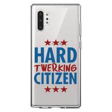 DistinctInk® Clear Shockproof Hybrid Case for Apple iPhone / Samsung Galaxy / Google Pixel - Hard Twerking Citizen