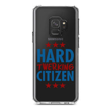 DistinctInk® Clear Shockproof Hybrid Case for Apple iPhone / Samsung Galaxy / Google Pixel - Hard Twerking Citizen