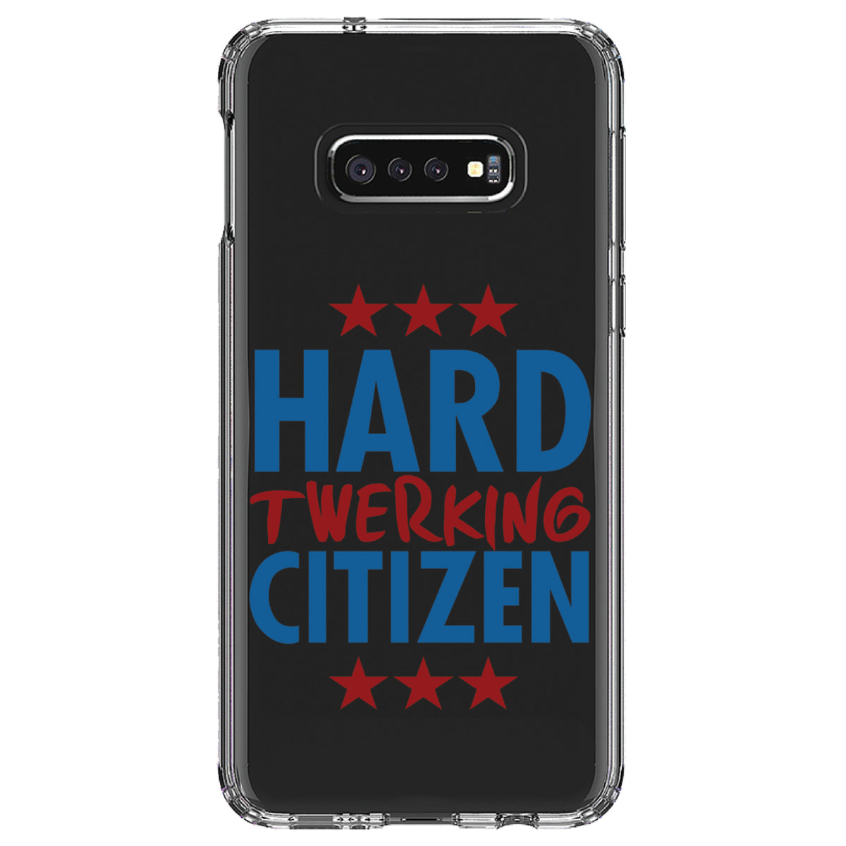 Hard Twerking Citizen Clear Shockproof iPhone Case, view 18