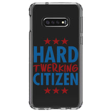 DistinctInk® Clear Shockproof Hybrid Case for Apple iPhone / Samsung Galaxy / Google Pixel - Hard Twerking Citizen