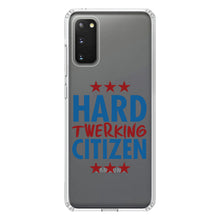 DistinctInk® Clear Shockproof Hybrid Case for Apple iPhone / Samsung Galaxy / Google Pixel - Hard Twerking Citizen