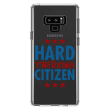 DistinctInk® Clear Shockproof Hybrid Case for Apple iPhone / Samsung Galaxy / Google Pixel - Hard Twerking Citizen