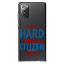 DistinctInk® Clear Shockproof Hybrid Case for Apple iPhone / Samsung Galaxy / Google Pixel - Hard Twerking Citizen