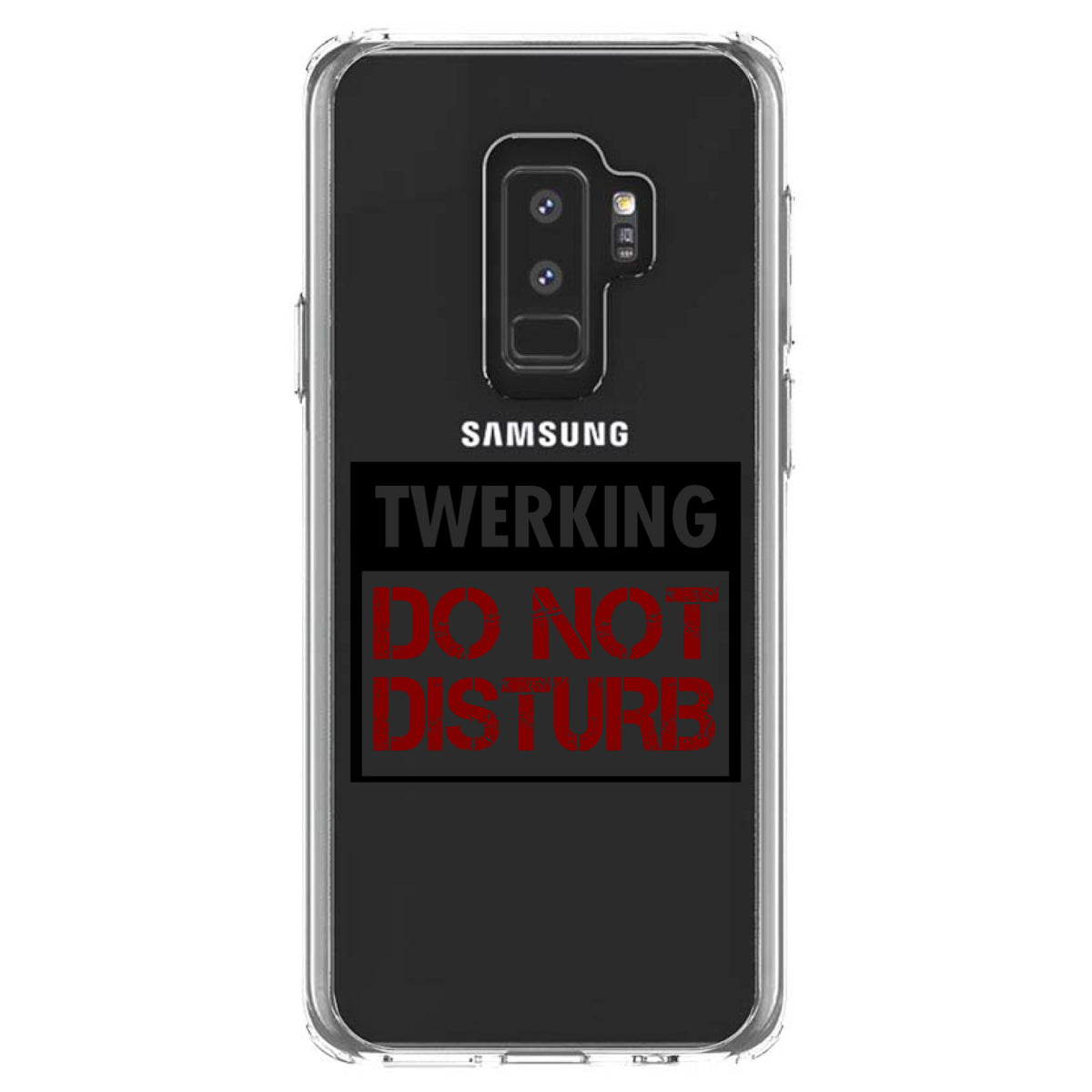 Twerking Do Not Disturb Clear Shockproof iPhone Case, view 20