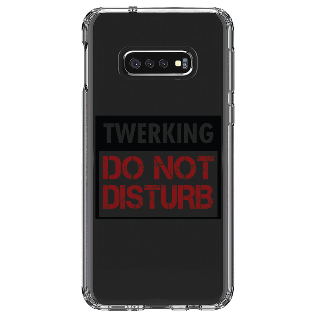 Twerking Do Not Disturb Clear Shockproof iPhone Case, view 18