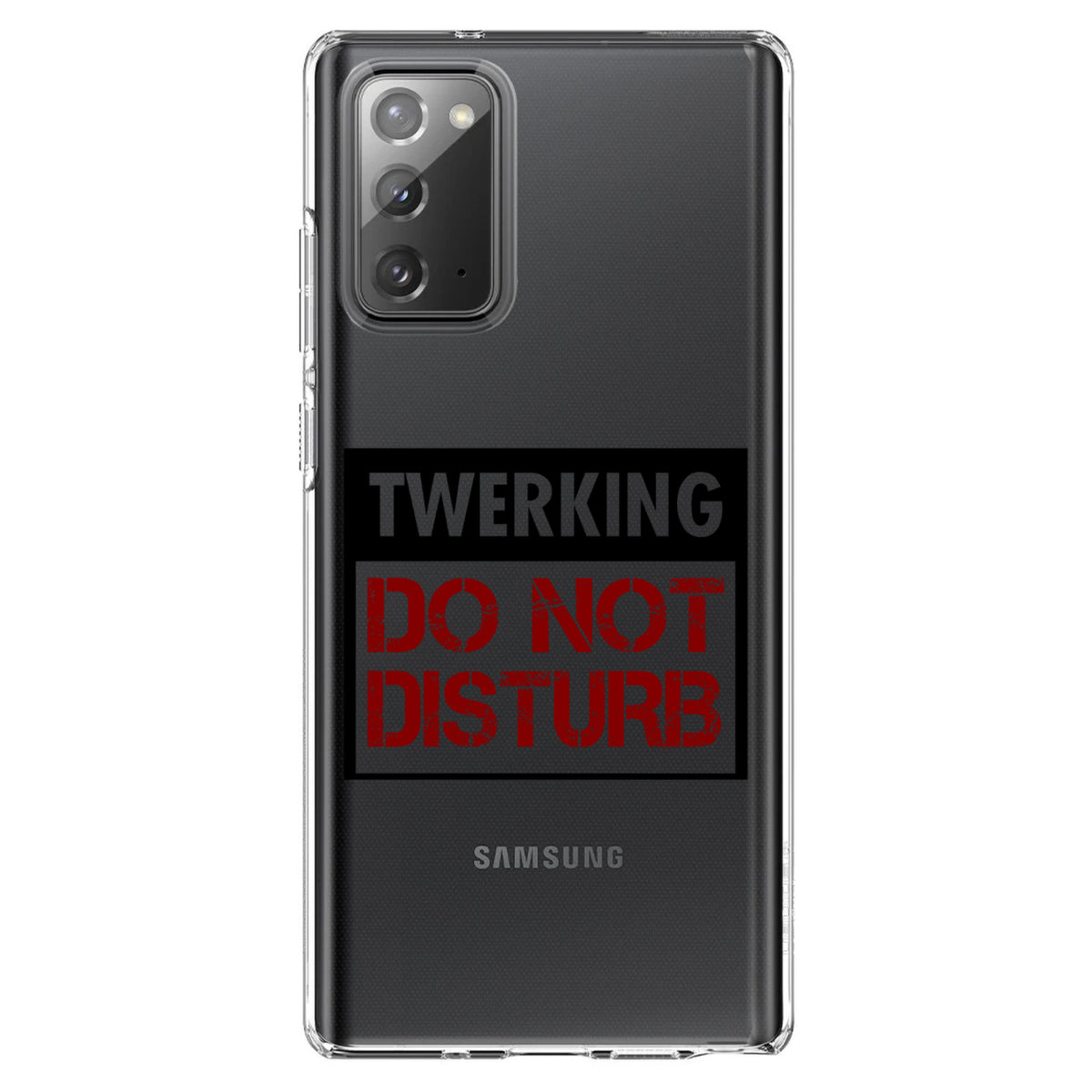Twerking Do Not Disturb Clear Shockproof iPhone Case, view 8