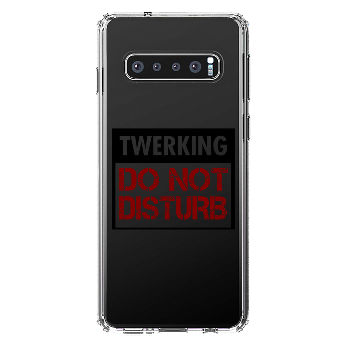 Twerking Do Not Disturb Clear Shockproof iPhone Case, view 16