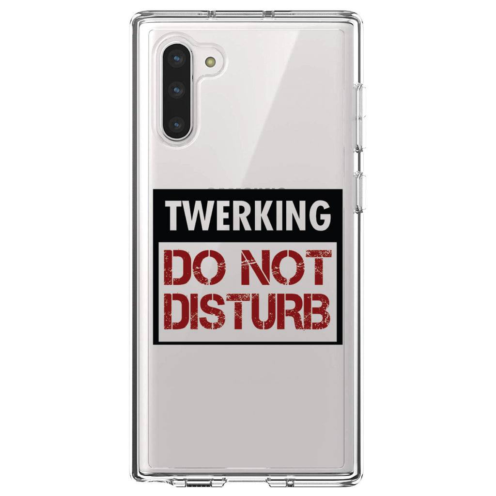 Twerking Do Not Disturb Clear Shockproof iPhone Case, view 9