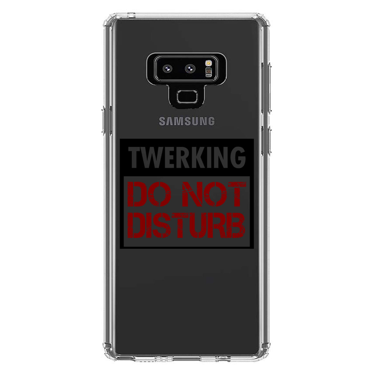 Twerking Do Not Disturb Clear Shockproof iPhone Case, view 11
