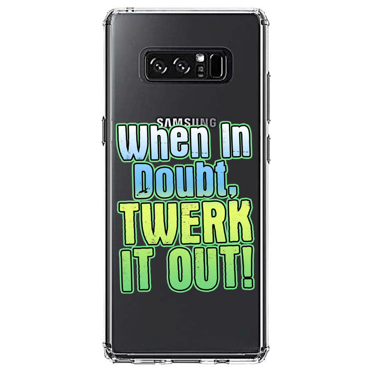 When in Doubt Twerk it Out Clear Shockproof iPhone Case, view 12