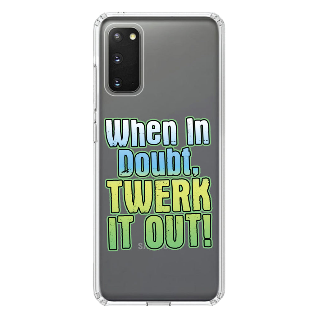 When in Doubt Twerk it Out Clear Shockproof iPhone Case, view 13