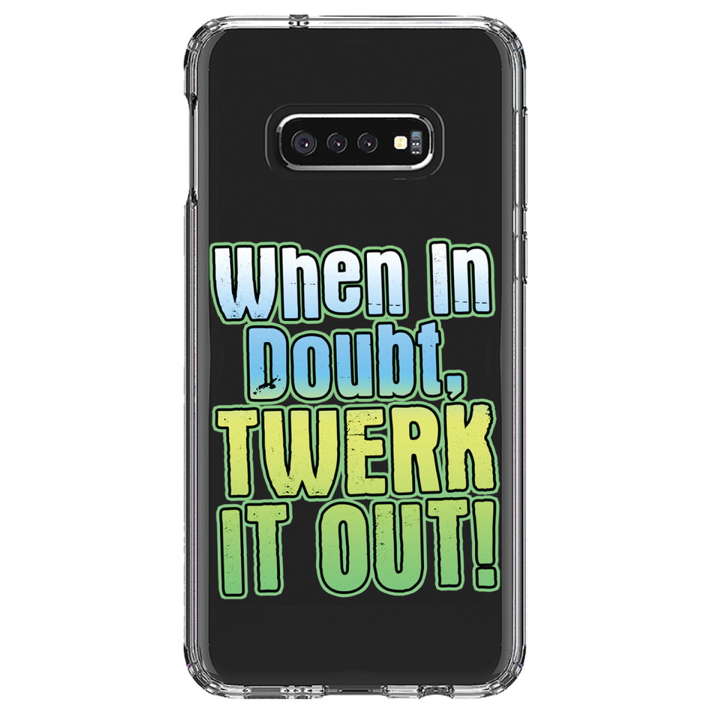 When in Doubt Twerk it Out Clear Shockproof iPhone Case, view 18
