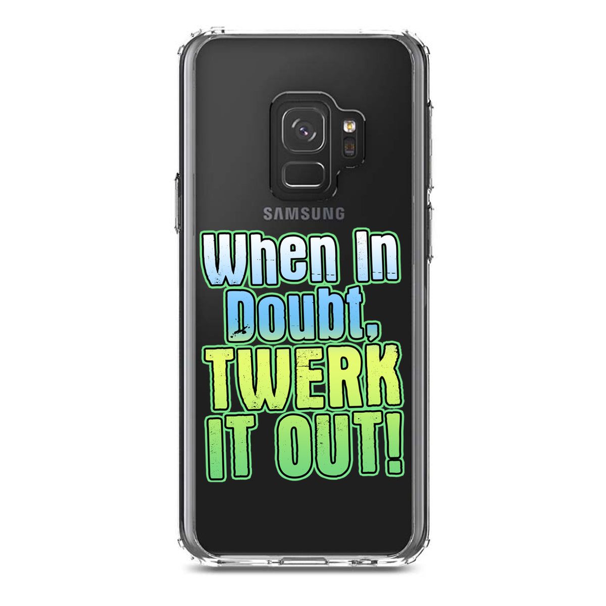 When in Doubt Twerk it Out Clear Shockproof iPhone Case, view 19