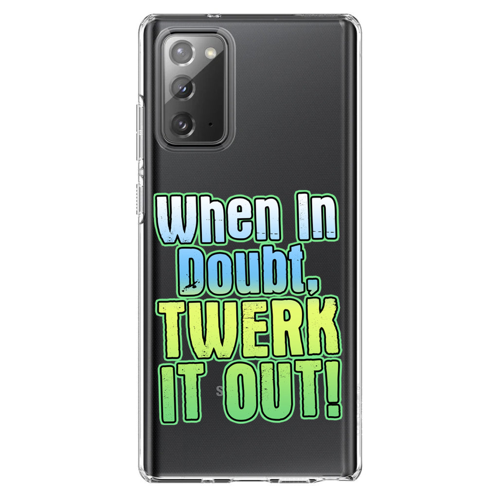 When in Doubt Twerk it Out Clear Shockproof iPhone Case, view 7