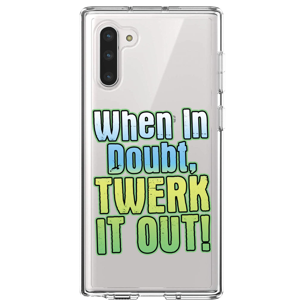 When in Doubt Twerk it Out Clear Shockproof iPhone Case, view 9