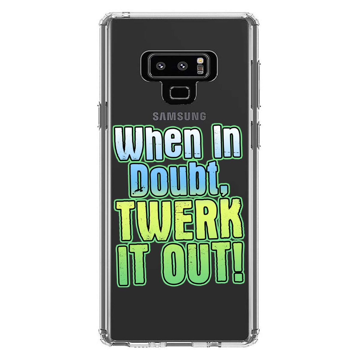 When in Doubt Twerk it Out Clear Shockproof iPhone Case, view 11