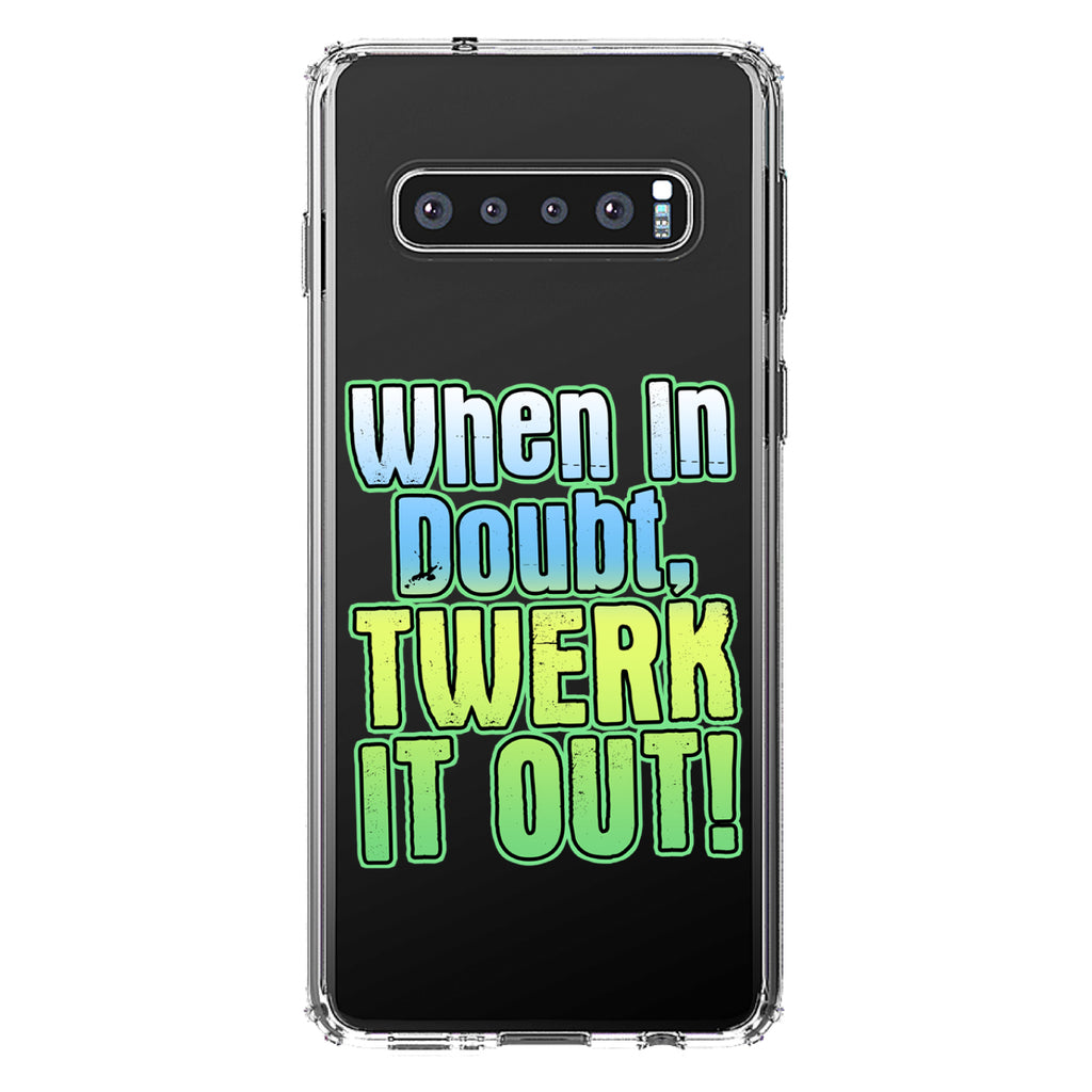 When in Doubt Twerk it Out Clear Shockproof iPhone Case, view 16