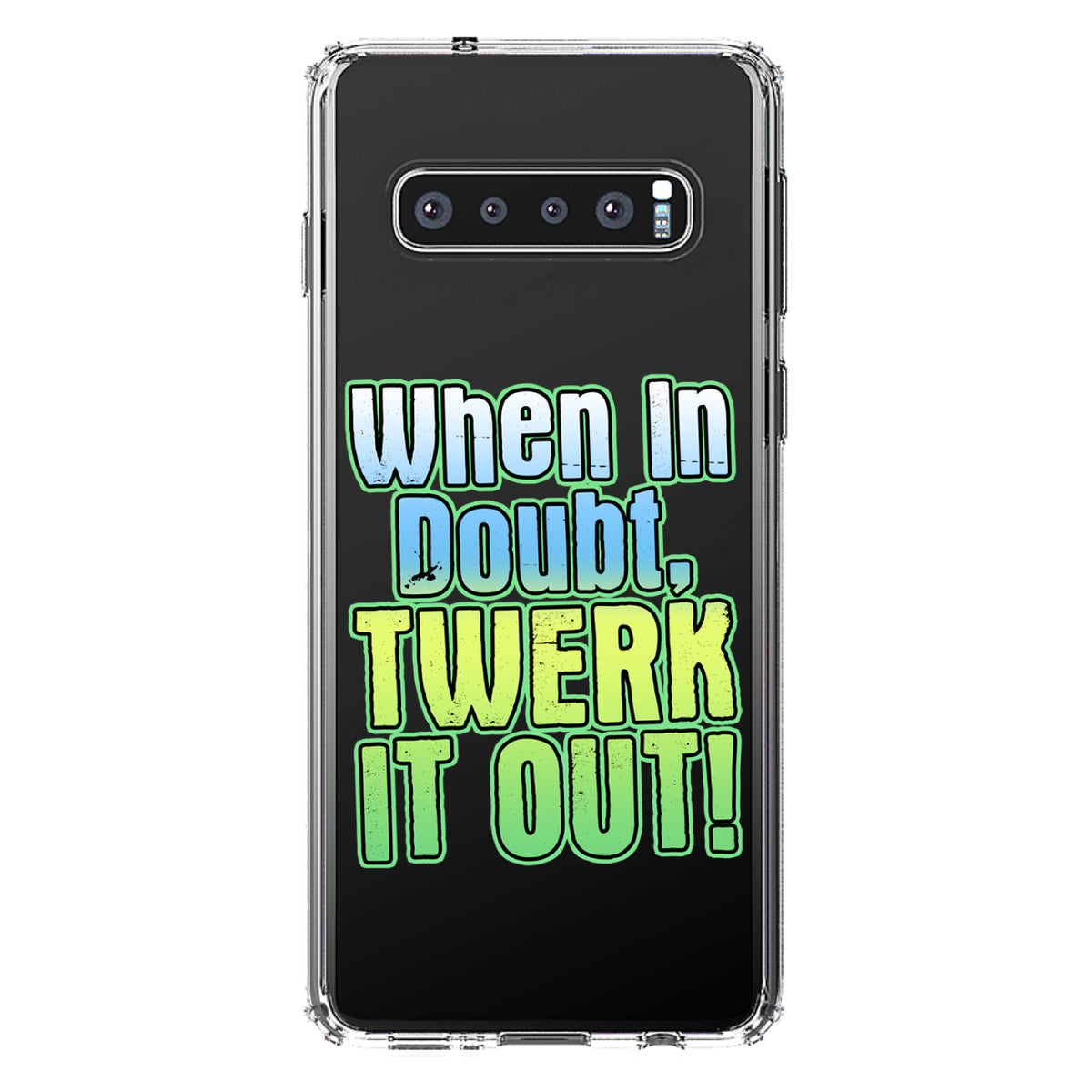 When in Doubt Twerk it Out Clear Shockproof iPhone Case, view 16
