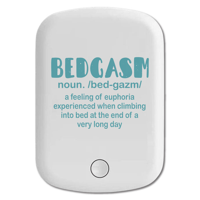 DistinctInk Magnetic Battery Pack, Wireless Portable Charger with USB-C Cable, Compatible with MagSafe iPhone 14 / 13 / 12 Series - Bedgasm Definition Climb in Bed Lon Day