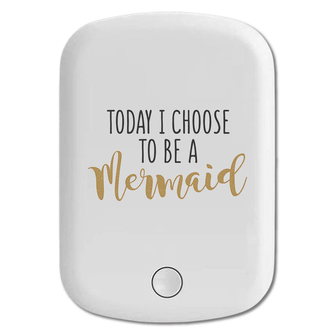 DistinctInk Magnetic Battery Pack, Wireless Portable Charger with USB-C Cable, Compatible with MagSafe iPhone 14 / 13 / 12 Series - Today I Choose to be a Mermaid