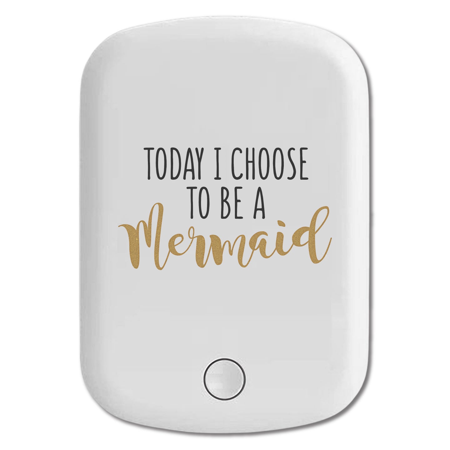 DistinctInk Magnetic Battery Pack, Wireless Portable Charger with USB-C Cable, Compatible with MagSafe iPhone 14 / 13 / 12 Series - Today I Choose to be a Mermaid