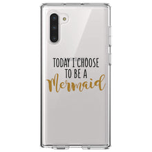 DistinctInk® Clear Shockproof Hybrid Case for Apple iPhone / Samsung Galaxy / Google Pixel - Today I Choose to be a Mermaid