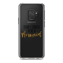 DistinctInk® Clear Shockproof Hybrid Case for Apple iPhone / Samsung Galaxy / Google Pixel - Today I Choose to be a Mermaid