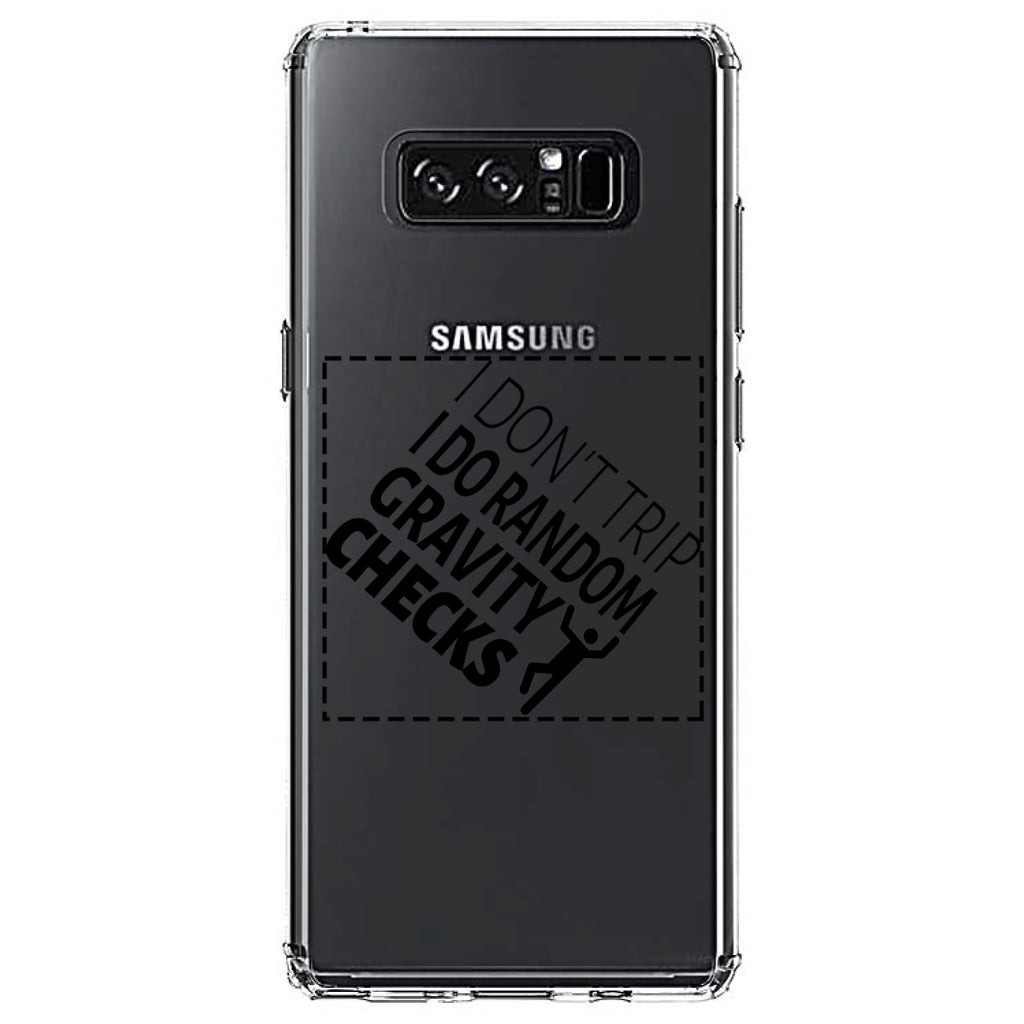 I Don't Trip I Do Random Gravity Checks Clear Shockproof iPhone Case, view 12