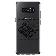 DistinctInk® Clear Shockproof Hybrid Case for Apple iPhone / Samsung Galaxy / Google Pixel - I Don't Trip I Do Random Gravity Checks