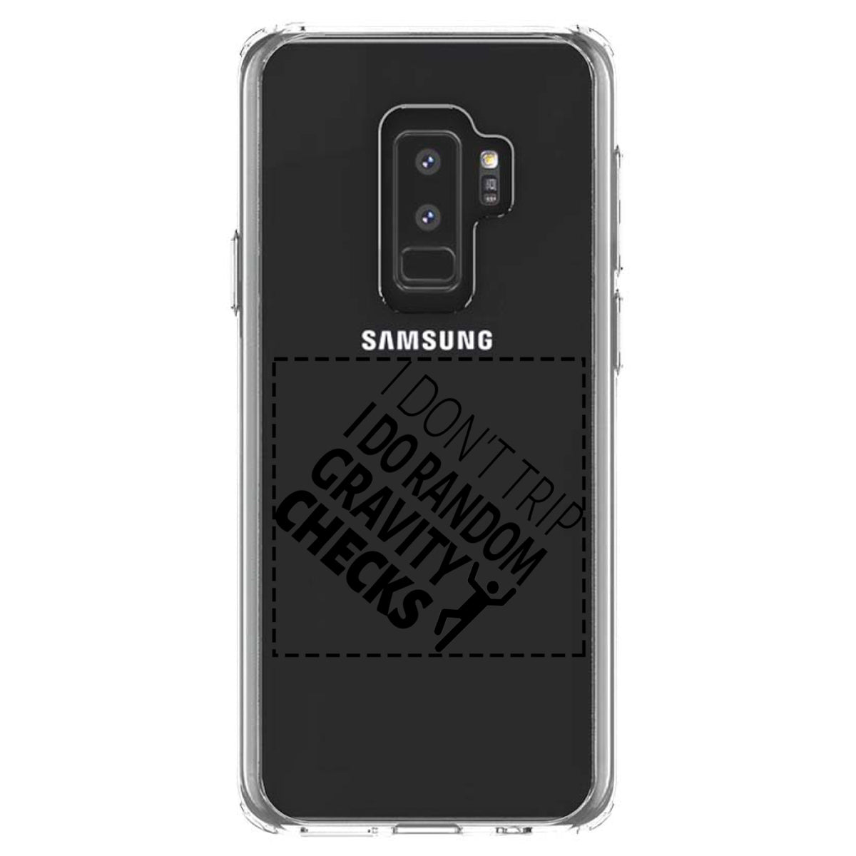 I Don't Trip I Do Random Gravity Checks Clear Shockproof iPhone Case, view 20